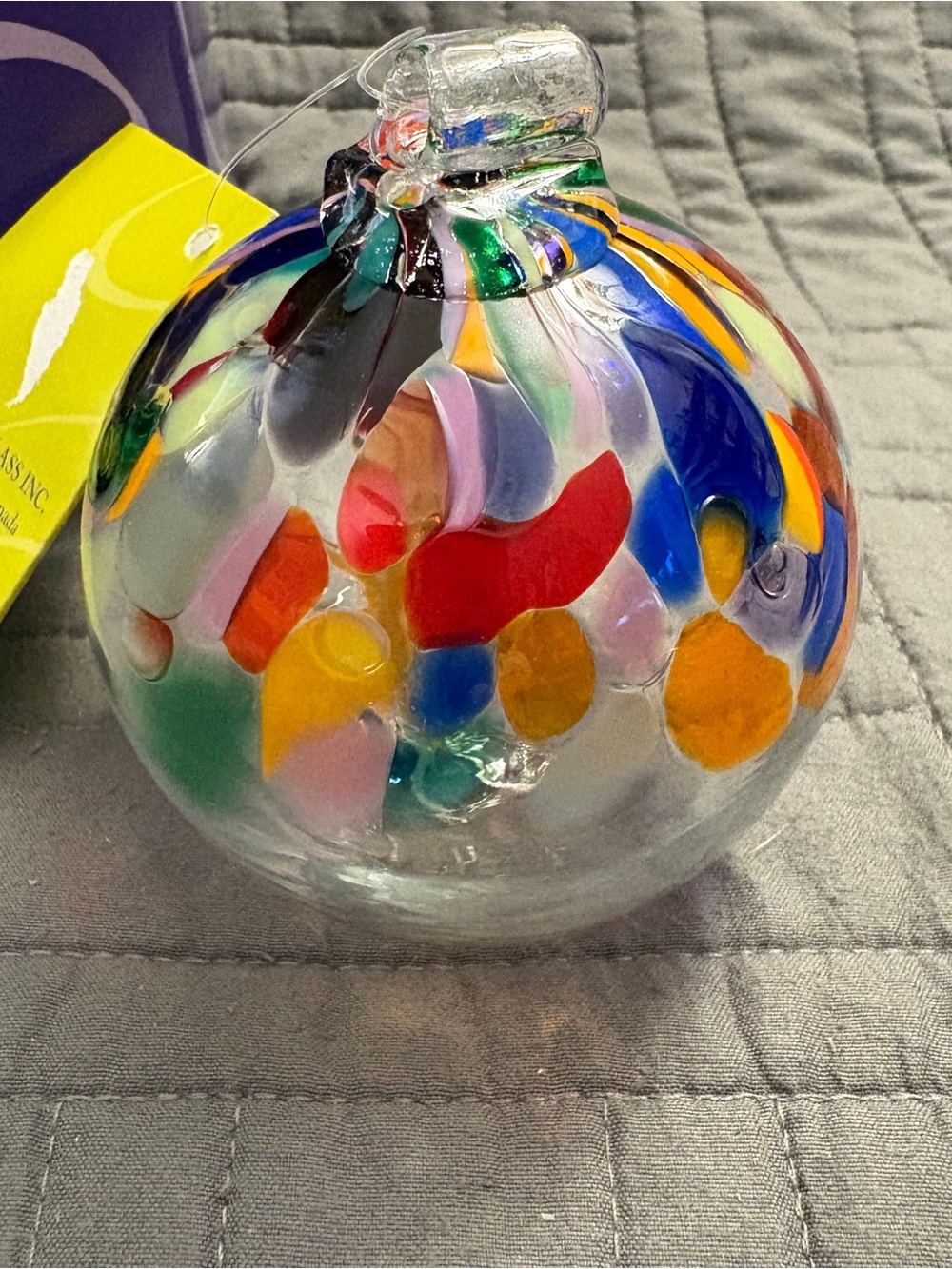 Kitras Art Glass Suncatcher Tree Of Adventure 3” Orb Sphere Ornament Witch Ball